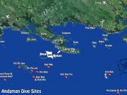 Koh Lanta & South Andaman Dive Sites Map