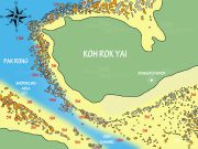 Koh Rok Pak Rong Dive Site Map